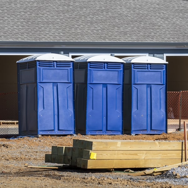 how can i report damages or issues with the porta potties during my rental period in Rosie Arkansas